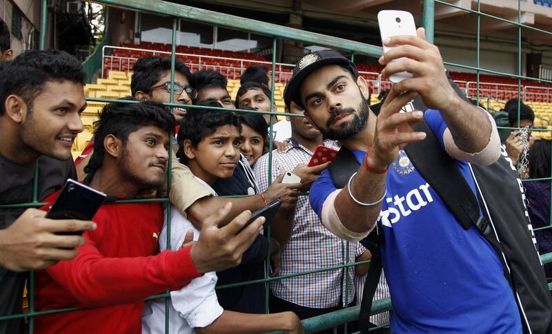 Kohli has been a fan favourite for his batting and persona. AP