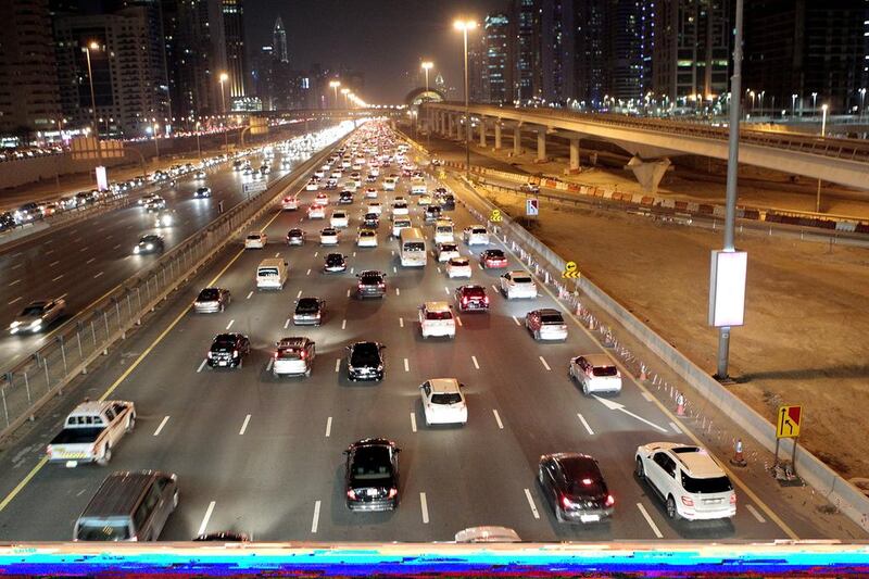 Congestion is set to be alleviated between Sharjah and Dubai. Jeffrey E Biteng / The National
