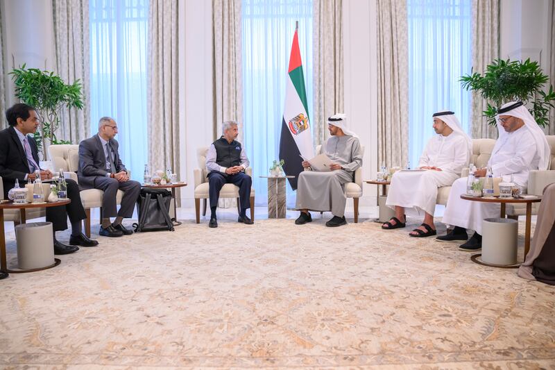 President Sheikh Mohamed received a letter from India’s Prime Minister Narendra Modi during the meeting. 
