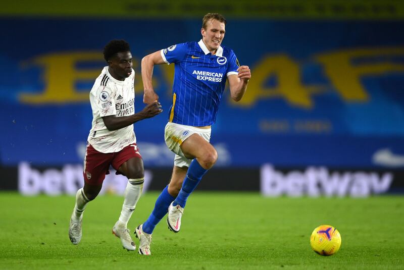 Dan Burn, 5 - The physical defender’s impressive outing was somewhat soured after he was beaten for pace by Saka who went on to set up Lacazette’s tidy finish. Getty