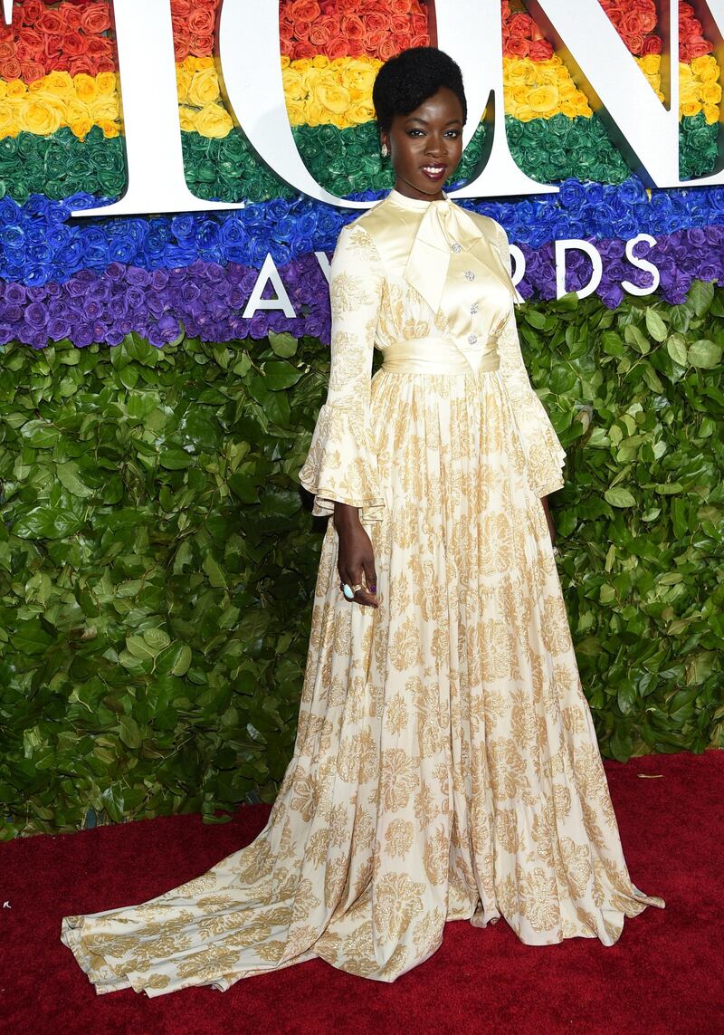 Danai Gurira arrives at the 73rd annual Tony Awards at Radio City Music Hall on June 9, 2019. AP