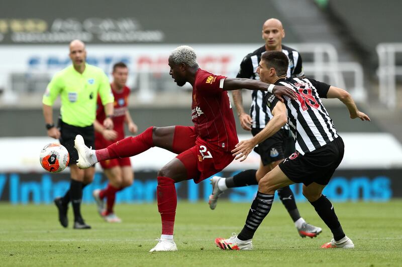 Federico Fernandez - 6: Newcastle's only fit senior centre-half stuck to the task well. One perfect sliding block to deny Salah chance to score in second half. Getty