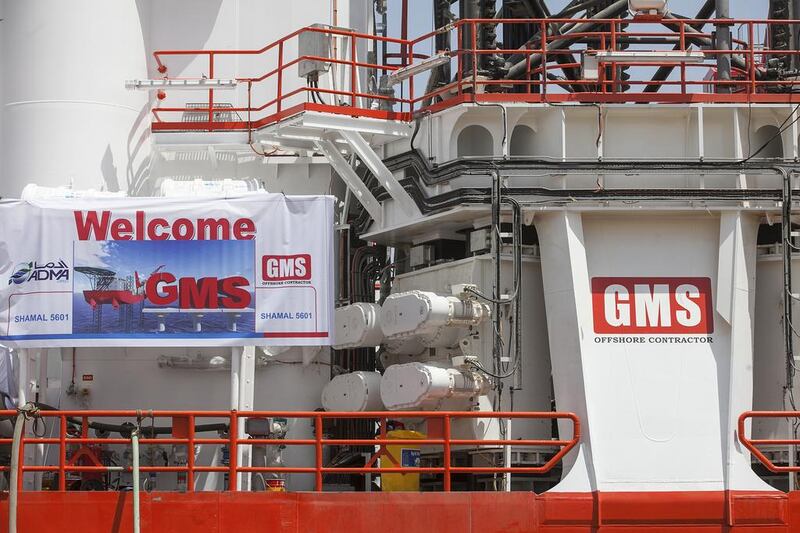 GMS branding on the vessel. Mona Al Marzooqi / The National