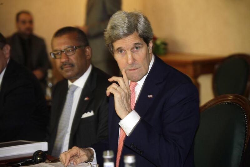Speaking during a visit to Morocco after a week of setbacks, John Kerry said there was a limit to US efforts if Israelis and Palestinians were unwilling to move forward. Reuters / April 4, 2014