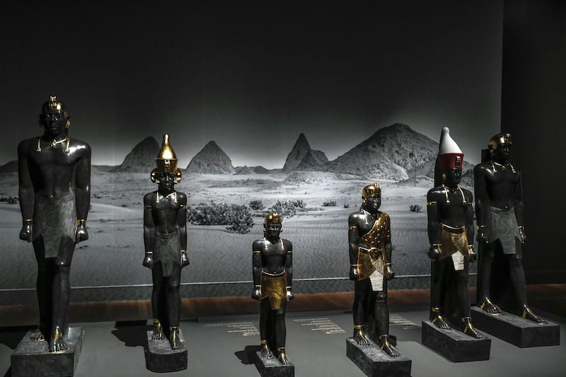 The exhibition highlights the rule of the 25th Dynasty, starting with King Piye's conquest of Egypt.   
