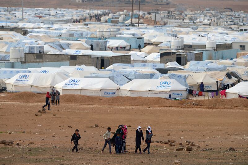 Cash aid for residents at the Zaatari refugee camp in Jordan will be reduced in August. Getty