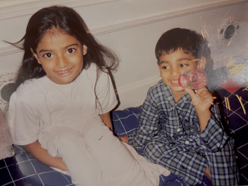 Actress Athiya Shetty shared a throwback photo along with brother Ahan Shetty. Photo: Athiya Shetty / Instagram