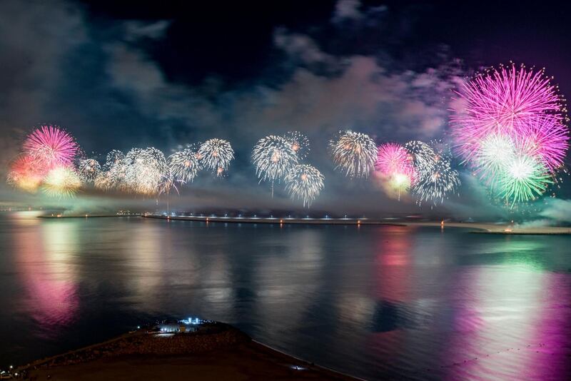 RAK is known for its big New Year's Eve fireworks displays. Courtesy Ras Al Khaimah Tourism Development Authority