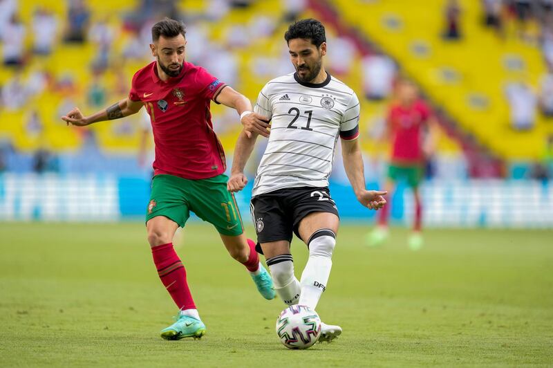 Ilkay Gundogan - 8: Has just enjoyed prolific season in the English Premier League and while there no goalscoring opportunities here, he was the midfield fulcrum for Germany. Excellent from the Manchester City man. EPA