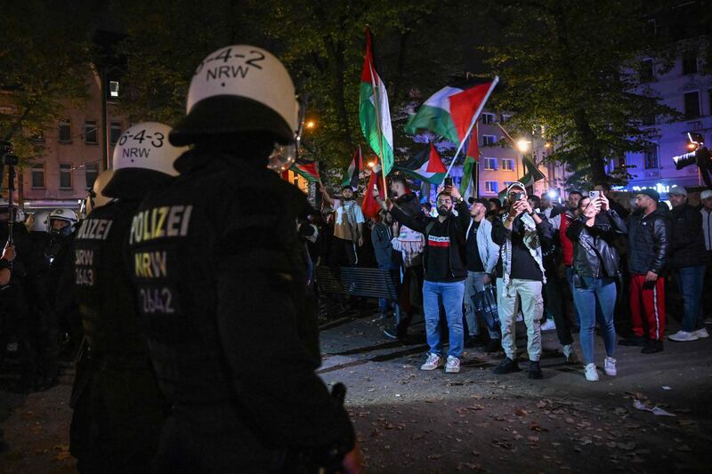 Germany has seen protests in support of both Israel and Gaza since Hamas's surprise attack on Saturday. AFP