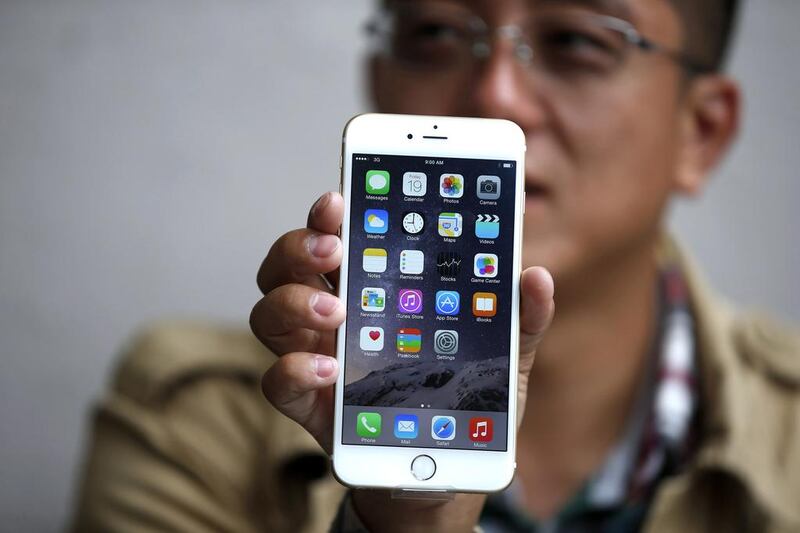 8. Apple iPhone 6 - with 1.7 per cent of the UAE market. Lucy Nicholson / Reuters
