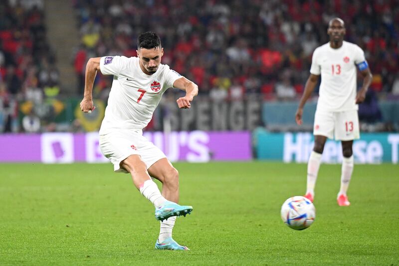 Stephen Eustaquio, 7: Had De Bruyne rooted when he poked the ball through the passing maestro’s legs before putting an inviting cross into the box that was headed wide by David. Denied Belgium the chance to counter with another excellent sliding challenge. Getty 