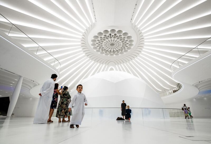 Ronald Skiles' favourite pavilion at Expo 2020 Dubai is the UAE pavilion, but he has not visited all of them yet. Victor Besa / The National.