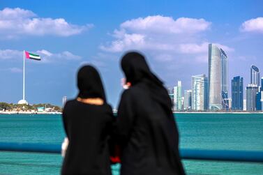 Here are the top 12 cities from the Georgetown University Institute’s list in which women said they felt safe walking at night. The UAE was first scoring 98.5 per cent. Victor Besa / The National