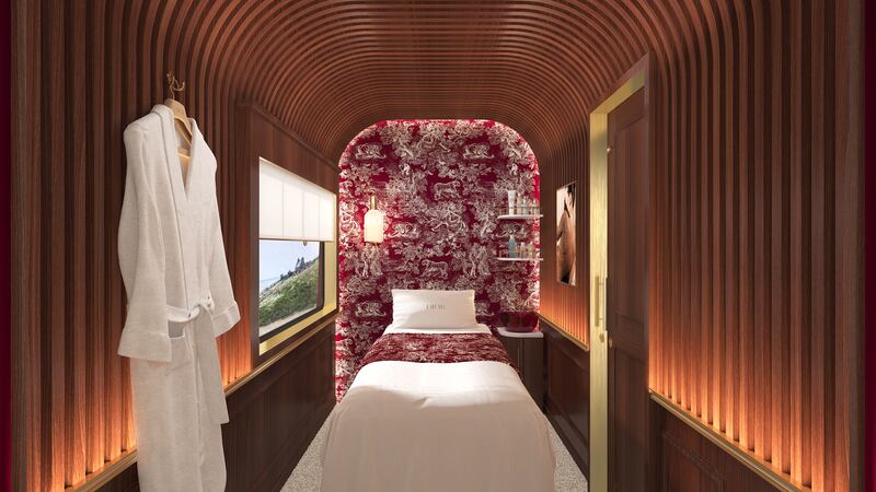 The facility will be housed in two lacquered wooden cabins. Photo: Dior