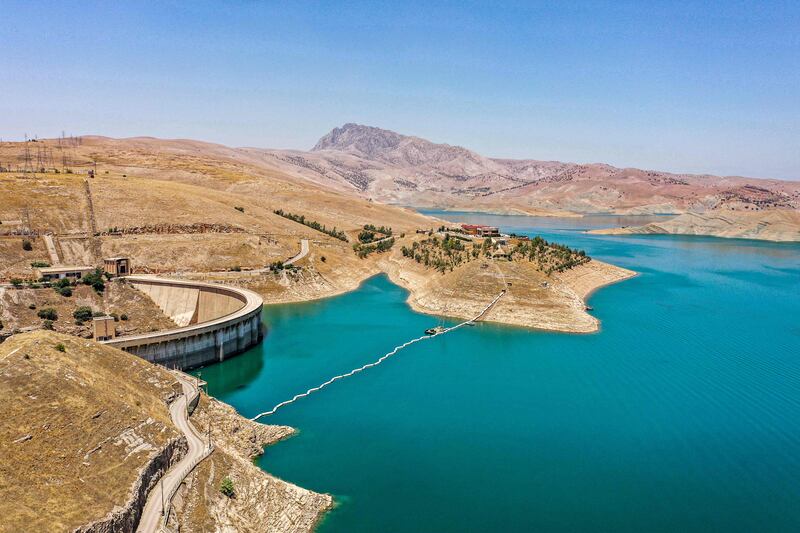 Lake Dukan in Iraq is fed by a Tigris tributary, the Lower Zab river, which has its source in Iran. All photos: AFP