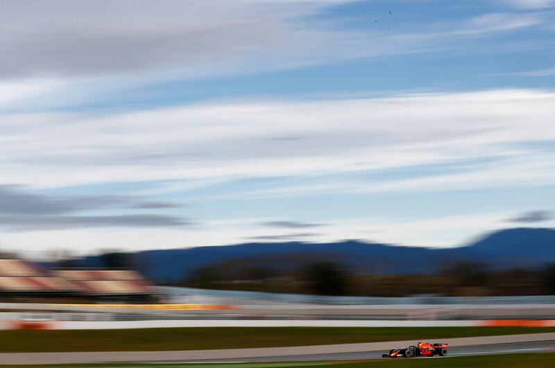 Red Bull driver Max Verstappen during the Formula One winter testing session at the Circuit de Barcelona-Catalunya, on Thursday, February 27. AP