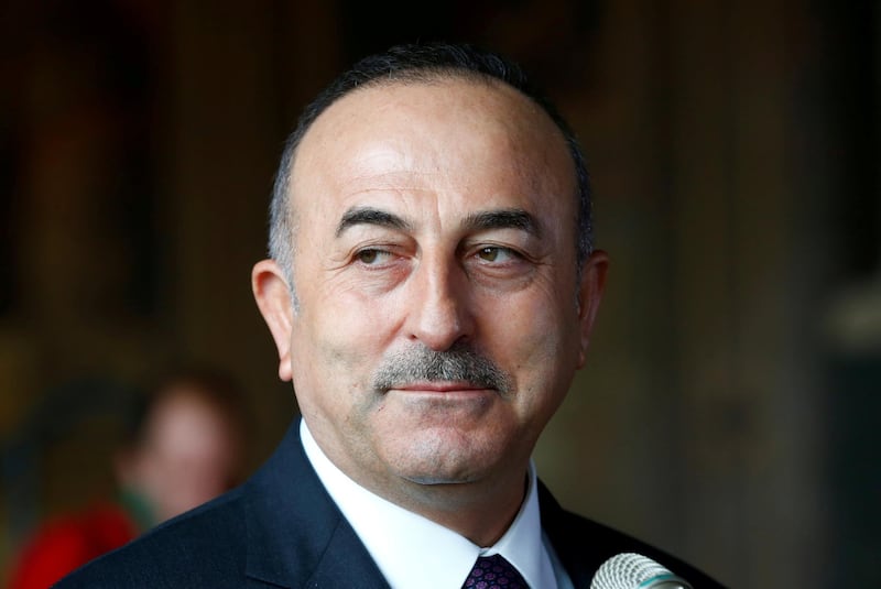 Turkish Minister of Foreign Affairs Mevlut Cavusoglu attends a news conference in Goslar, Germany, January 6, 2018. REUTERS/Ralph Orlowski     TPX IMAGES OF THE DAY