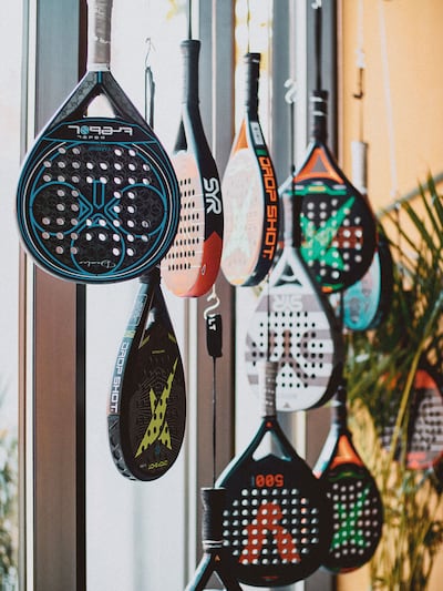 Padel racquets differ from tennis racquets. Photo: Matcha Club