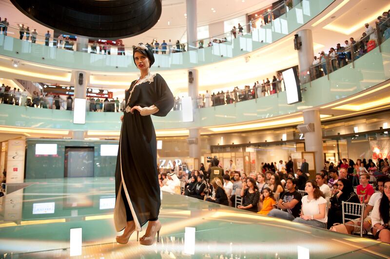 A shayla and abaya fashion show organised during DSS in 2012. Photo: DFRE