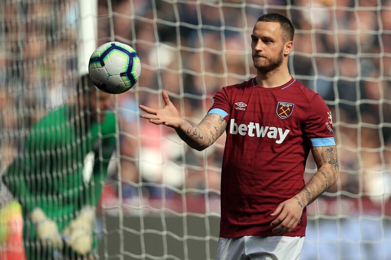Watford 1 West Ham United 3. Watford will have one eye on the FA Cup final and West Ham can capitalise here with Marko Arnautovic, pictured, having re-found his scoring touch for the London side. Getty