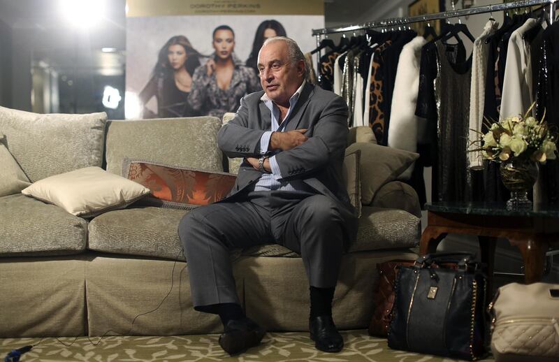 Philip Green during an interview in London in 2012. Bloomberg