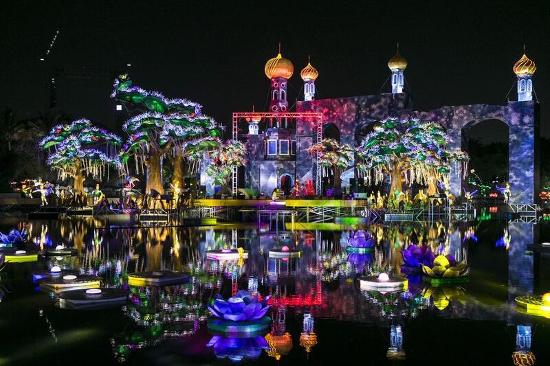 Garden Glow in Zabeel Park, Dubai, is a winner with visitors and it may become a world record holder, too. Reem Mohammed / The National