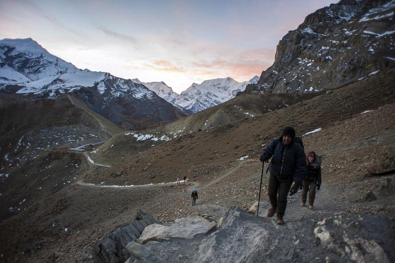 View mountains such as Nepal’s Annapurnas on a tough week-long tour. Leisa Tyler / LightRocket via Getty Images