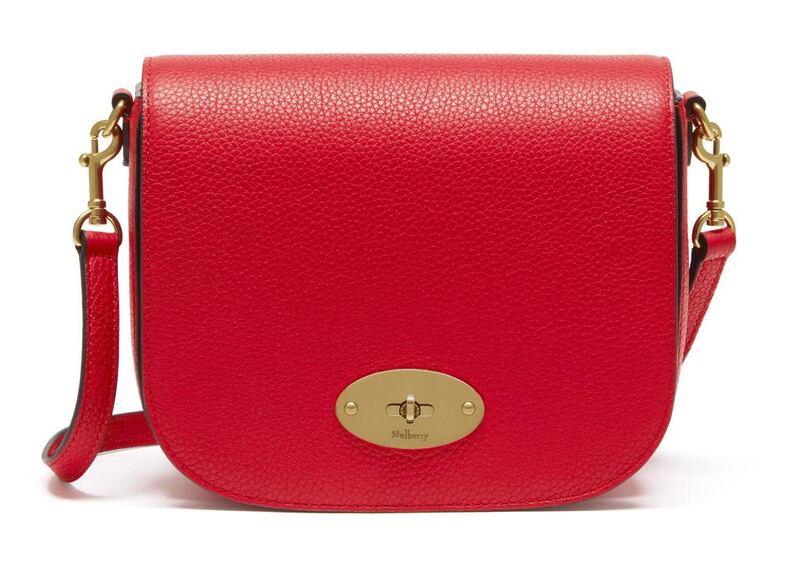 Red leather bag by Mulberry. Courtesy Mulberry