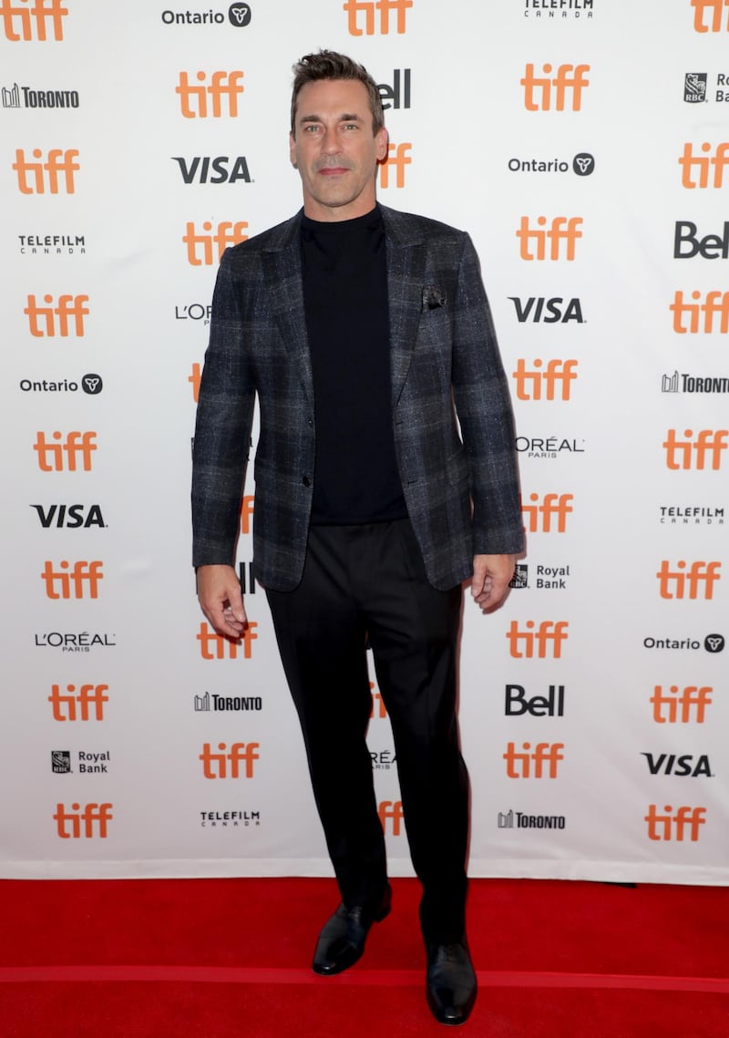 Jon Hamm attends 'The Report' premiere during the 2019 Toronto International Film Festival on September 8, 2019. AFP