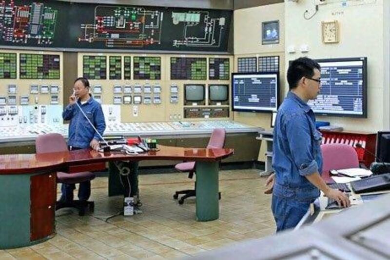 Technicians work in the Daya Bay nuclear power station in China. CLP Holdings via Bloomberg News