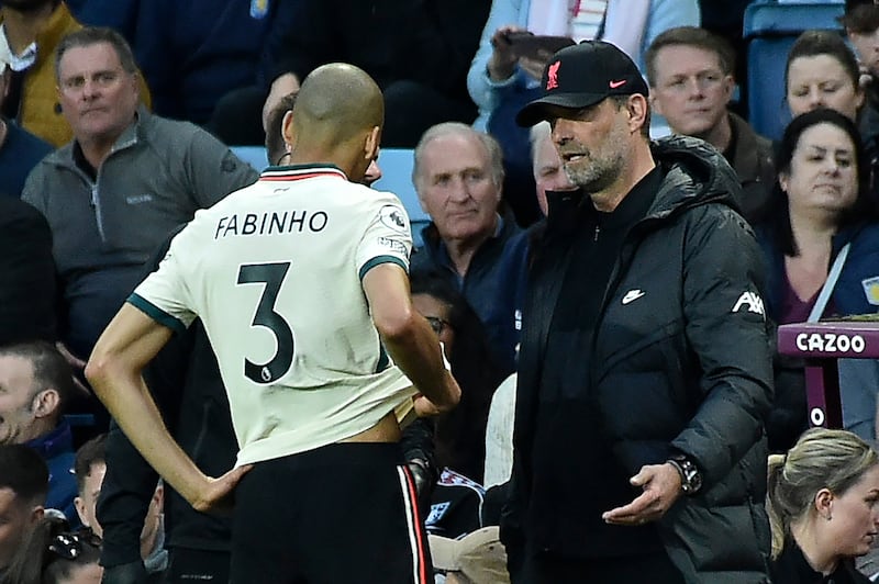 Fabinho – 3. An early collision slowed down the Brazilian and he limped off after half an hour with a hamstring injury to be replaced by Henderson.
AP