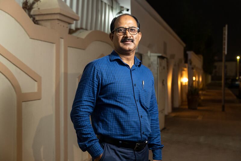 Mohammed Yayyattukavil from Kerala, India who has lived in the UAE for about 30 years, advises young people to live within their means. Antonie Robertson / The National
