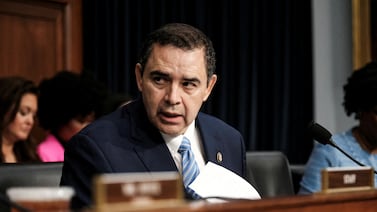 Henry Cuellar speaking at a Homeland Security Subcommittee hearing on Capitol Hill on April 10, 2024. Reuters