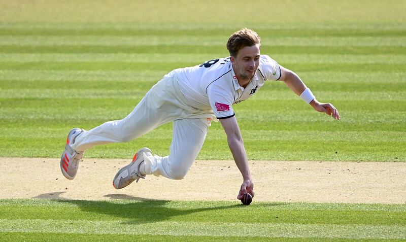 Warwickshire's Craig Miles takes the catch to dismiss Alex Davies of Lancashire during the Bob Willis Trophy final at Lord's in London on Monday, September 28. Getty