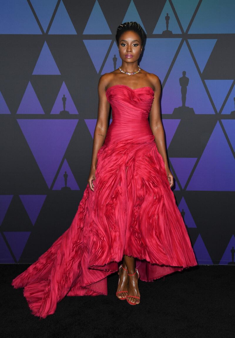Kiki Layne in Ralph & Russo Couture. Photo / AFP