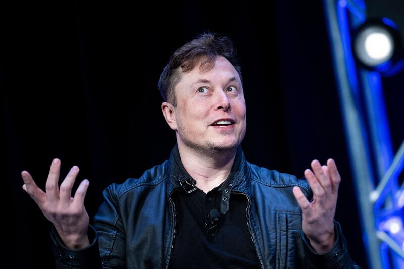 (FILES) In this file photo Elon Musk, speaks during the Satellite 2020 at the Washington Convention Center on March 9, 2020, in Washington, DC. Tesla has abandoned a plan for an ultra-deluxe Plaid+ version of its Model S vehicle, according to founder Elon Musk. Musk said in a tweet on June 6, 2021 that the juiced-up Plaid is "just so good," that there is no need to go further with the Plaid+ model.
 / AFP / Brendan Smialowski
