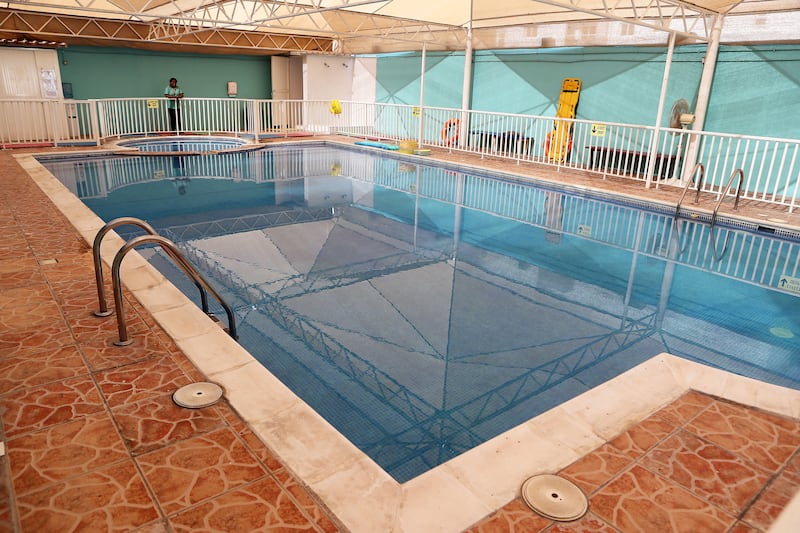 Dewvale School's swimming pool. Pawan Singh / The National