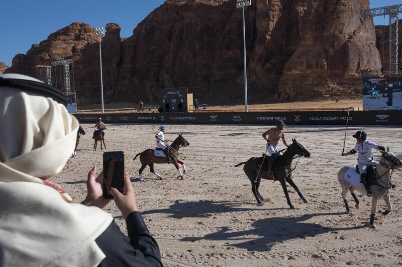 It is the first modern polo tournament in the world to be staged in the desert.