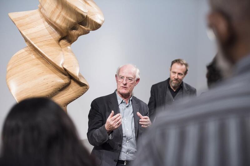 British sculptor Tony Cragg, who won the Turner Prize in 1988, says: ‘My interest is not what things look like, but why they look like that’. Courtesy Abbi Kemp / Leila Heller Gallery Dubai