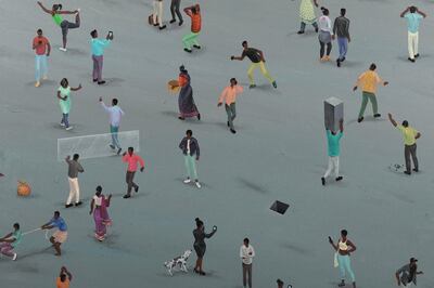 Sameer Kulavoor's 'A Man in the Crowd'. Courtesy TARQ