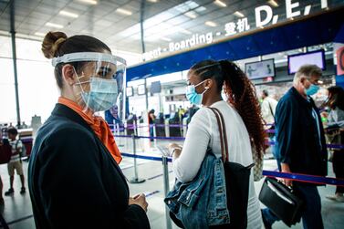 Facemasks are compulsory on public transport in France. EPA