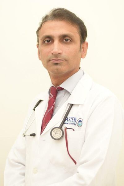 Dr Danish Anis, general practitioner with Aster Clinic in Dubai. Courtesy: Aster