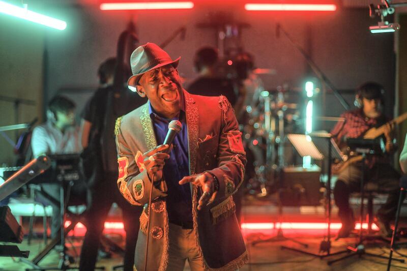 LONDON, ENGLAND - AUGUST 16: Soca Kidd is seen during a recording at Abbey Road Studios on August 16, 2020 in London, England. Notting Hill Carnival announced that they will hold a 'virtual carnival' this year due to the annual event not being able to take place due to the coronavirus pandemic. (Photo by Peter Summers/Getty Images)