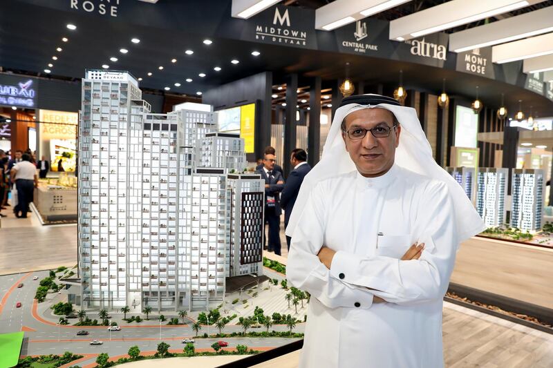 Dubai, United Arab Emirates - September 11th, 2017: Saeed Al Qatami CEO of Deyaar at the 16th addition of Cityscape Global. Monday, September 11th, 2017 at World Trade centre, Dubai. 