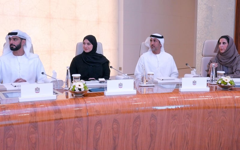 Sheikh Mohammed bin Rashid, Vice President, Prime Minister and Ruler of Dubai, chairs a Cabinet meeting at Qasr Al Watan in Abu Dhabi. Photo: Sheikh Mohammed bin Rashid