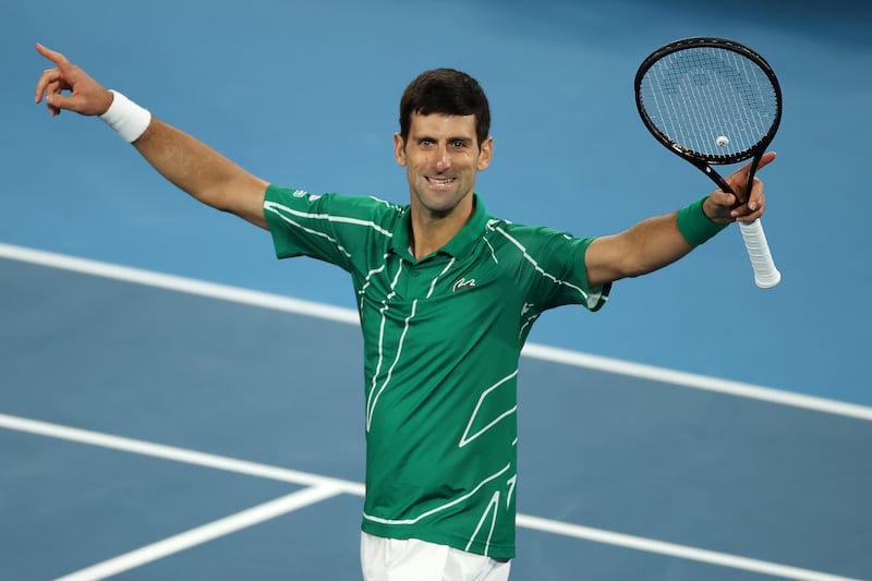 2020: Djokovic triumphs 6–4, 4–6, 2–6, 6–3, 6–4 against Dominic Thiem for the Australian Open.