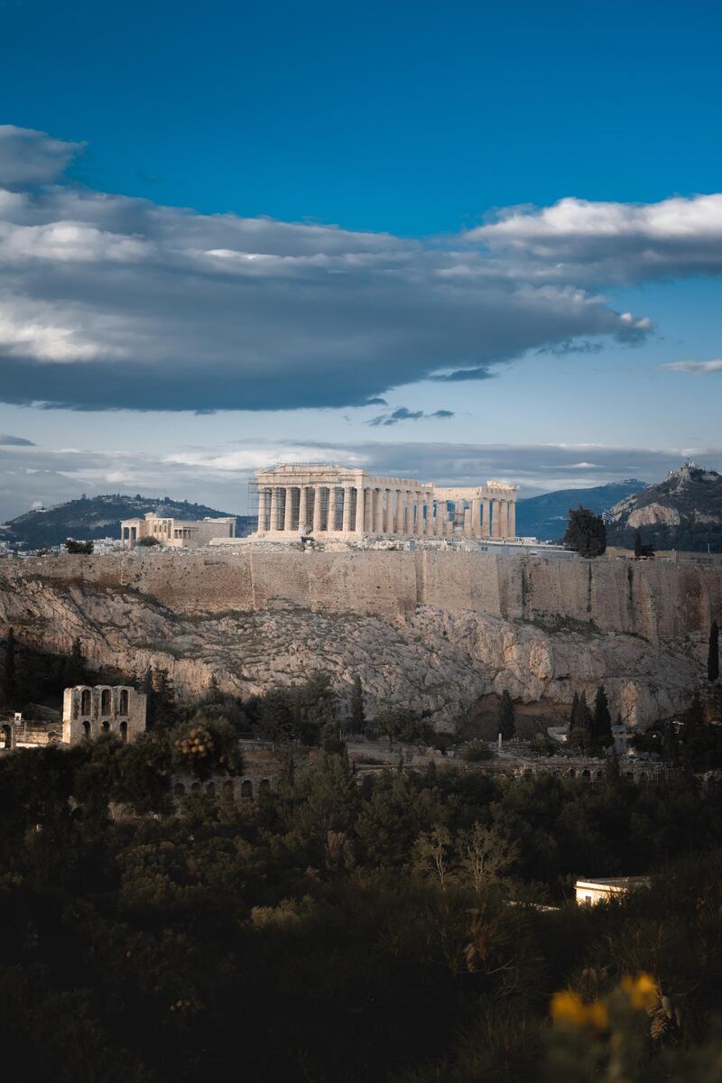 Athens' famed Acropolis. Courtesy John Kalogiannis