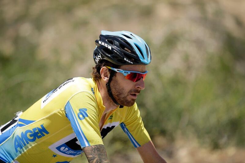 Sir Bradley Wiggins of Great Britain riding for Team Sky rides with the peloton during Stage 7 of the 2014 Tour of California from Santa Clarita to Pasadena on Saturday. Ezra Shaw / Getty Images / AFP / May 17, 2014 