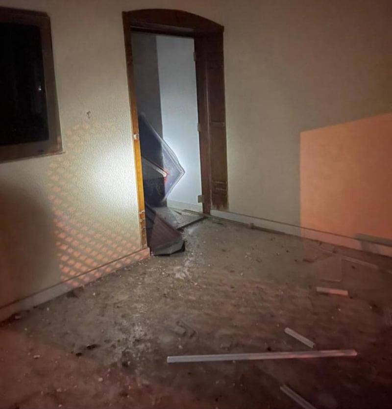 The Iraqi military announced that Mr Kadhimi's home was attacked with an explosive-laden drone in a 'failed assassination attempt'.  Several of the prime minister's guards were injured. EPA